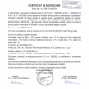 Certificat oficial de notificare pentru Tonic No. 12 Apiarium, emis de Institutul Național de Cercetare-Dezvoltare pentru Bioresurse Alimentare (IBA București), cu detalii despre compoziție, forma de comercializare și aprobarea produsului ca supliment alimentar.