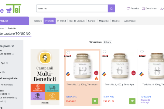 Produsele Apiarium disponibile în Farmacia Tei