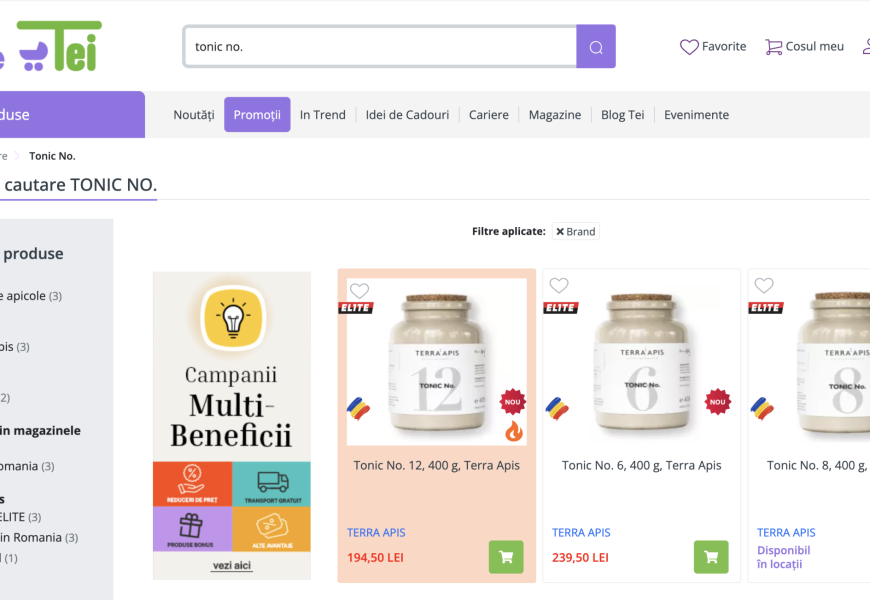 Produsele Apiarium disponibile în Farmacia Tei